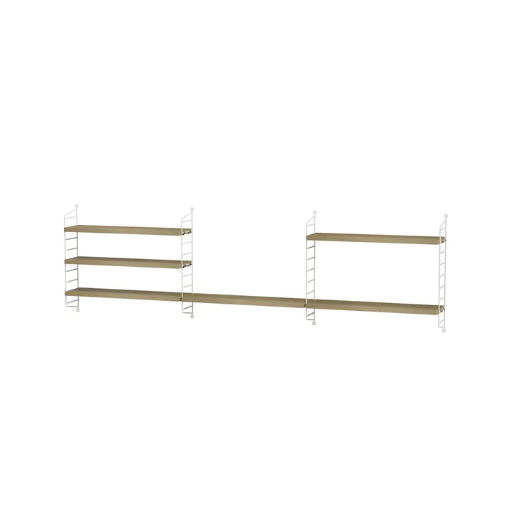 Habitación de niños String roble y blanco - Combinación H - String