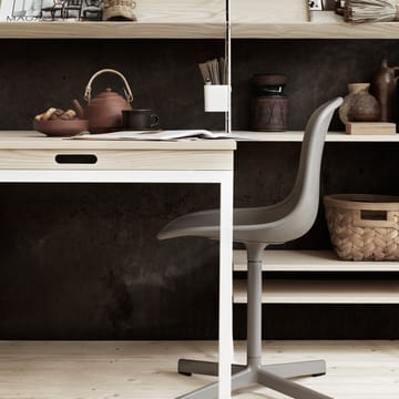 Mesa plegable String - Fresno-patas de metal blancas - String