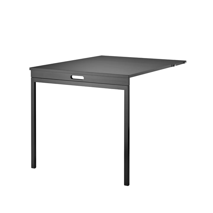 Mesa plegable String - Fresno teñido de negro-patas de metal negro - String