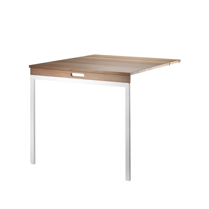 Mesa plegable String - Nogal-patas de metal blancas - String