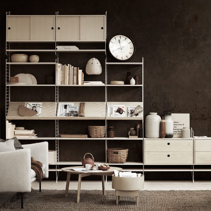 Panel de pared String, Beige, 75x30 cm String