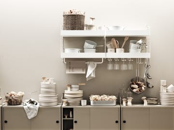 Panel de pared String - Blanco, 50x30 cm, paquete de 2 - String