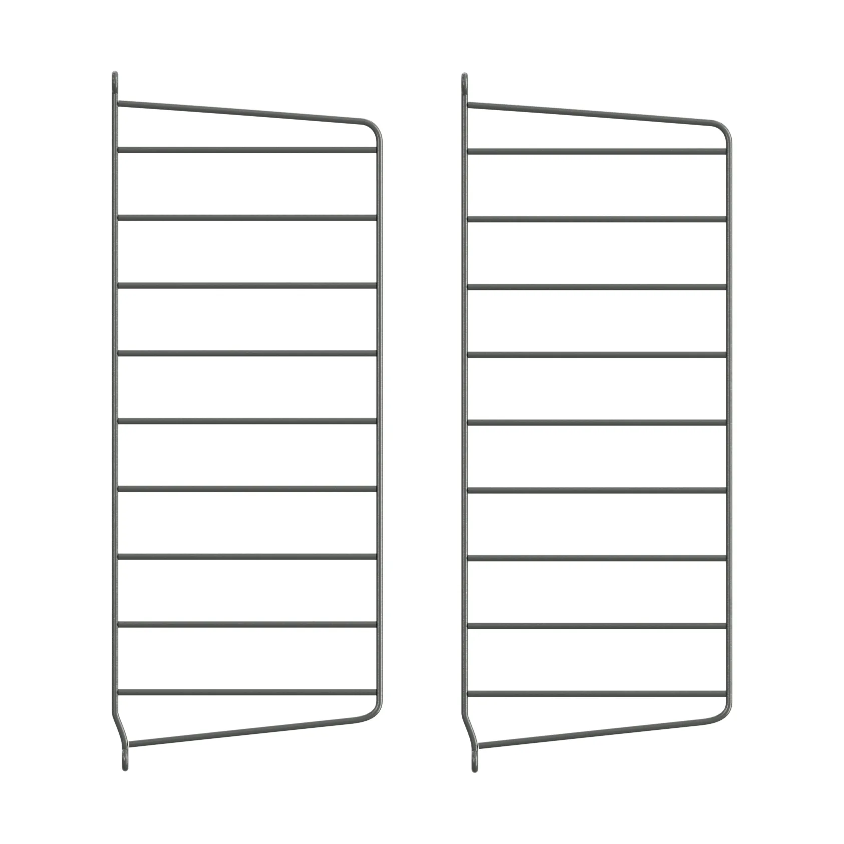 Panel de pared String, Gris oscuro, 50x20 cm, paquete de 2 String