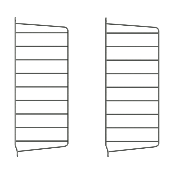 Panel de pared String - Gris oscuro, 50x20 cm, set de 2 - String
