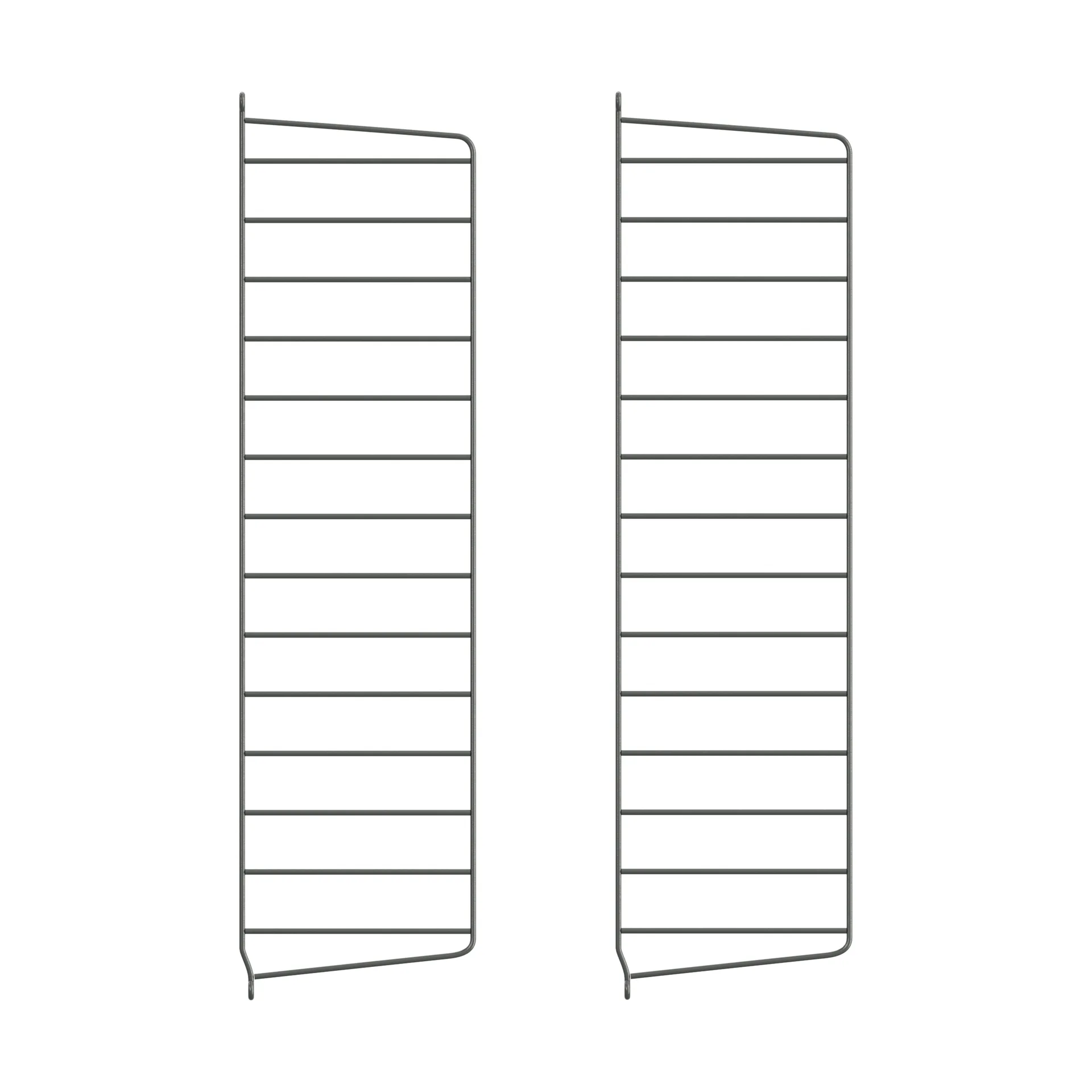 Panel de pared String, Gris oscuro, 75x20 cm, paquete de 2 String