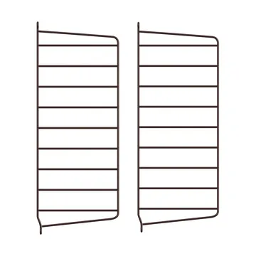 Panel de pared String - Marrón oscuro, 50x20 cm, pack de 2 - String