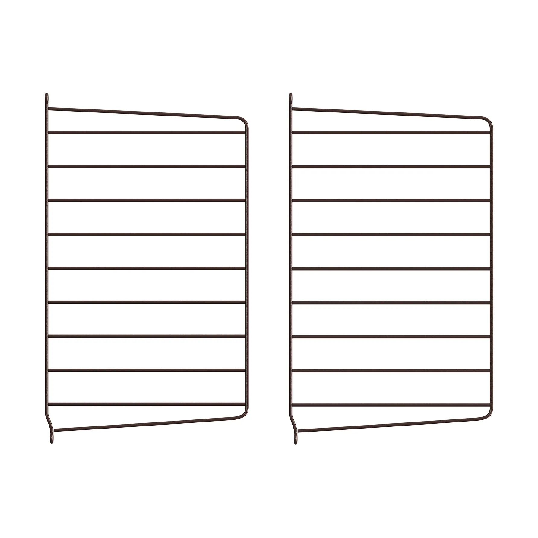 Panel de pared String, Marrón oscuro, 50x30 cm, pack de 2 String