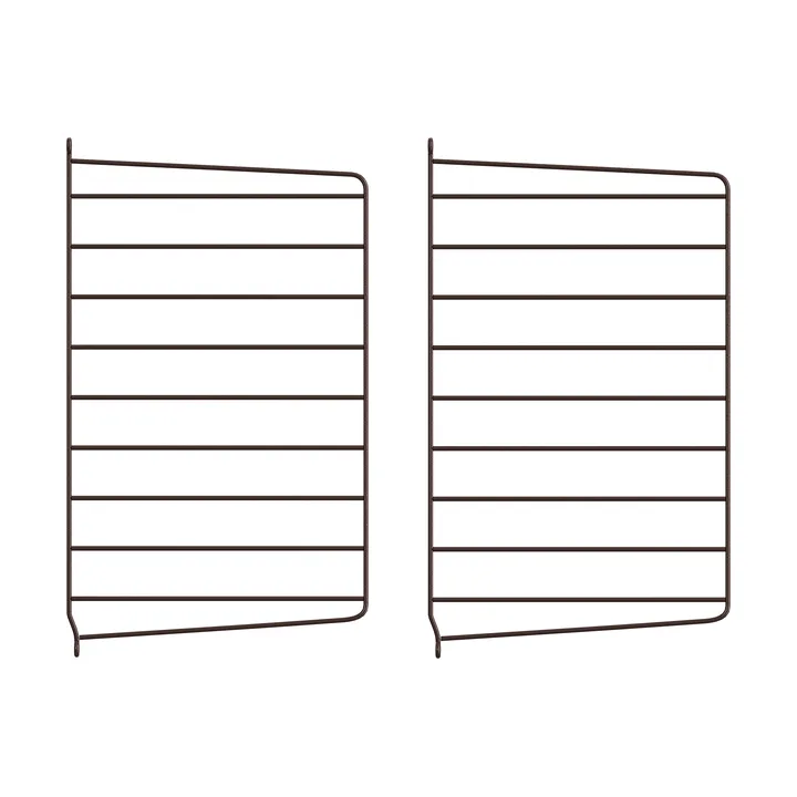 Panel de pared String - Marrón oscuro, 50x30 cm, pack de 2 - String