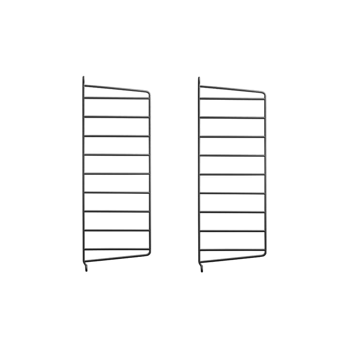 Panel de pared String - Negro, 50x20 cm, paquete de 2 - String