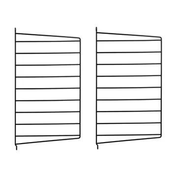 Panel de pared String - Negro, 50x30 cm, paquete de 2 - String