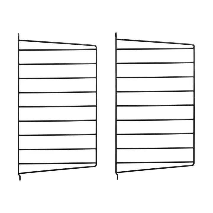 Panel de pared String - Negro, 50x30 cm, paquete de 2 - String