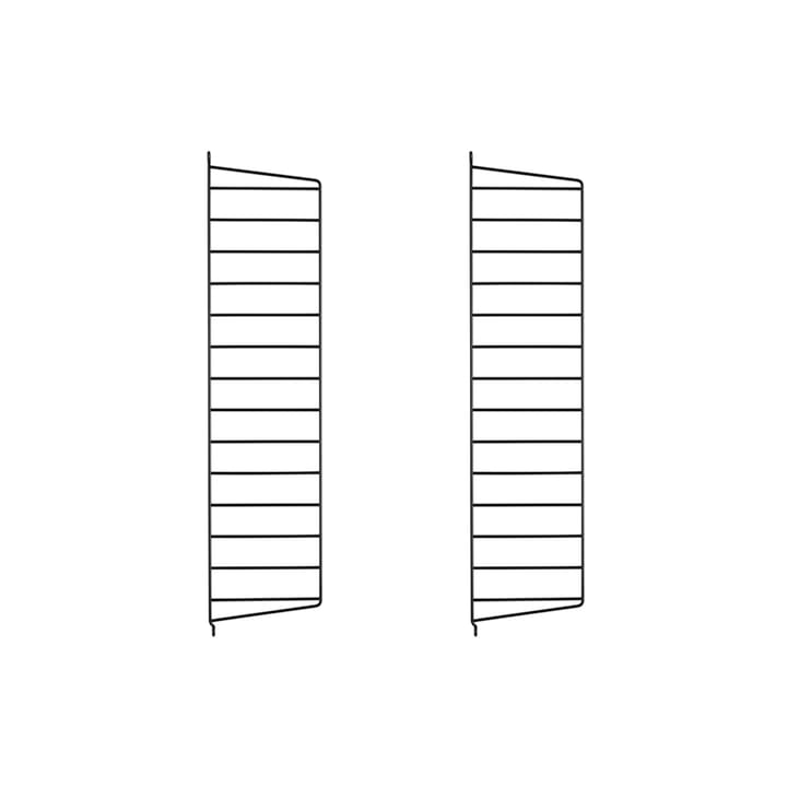 Panel de pared String - Negro, 75x20 cm, paquete de 2 - String