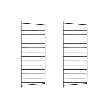 Panel de pared String - Negro, 75x30 cm, paquete de 2 - String