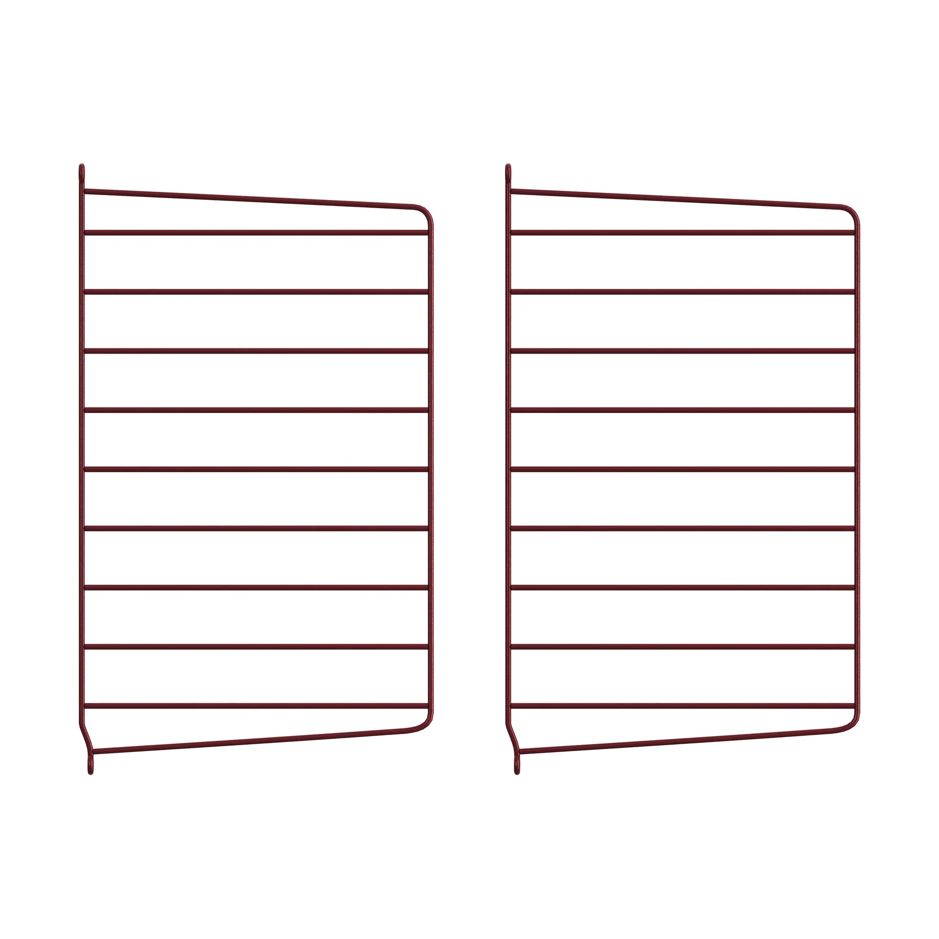 Panel de pared String, Rojo oscuro, 50x30 cm, 2-pack String
