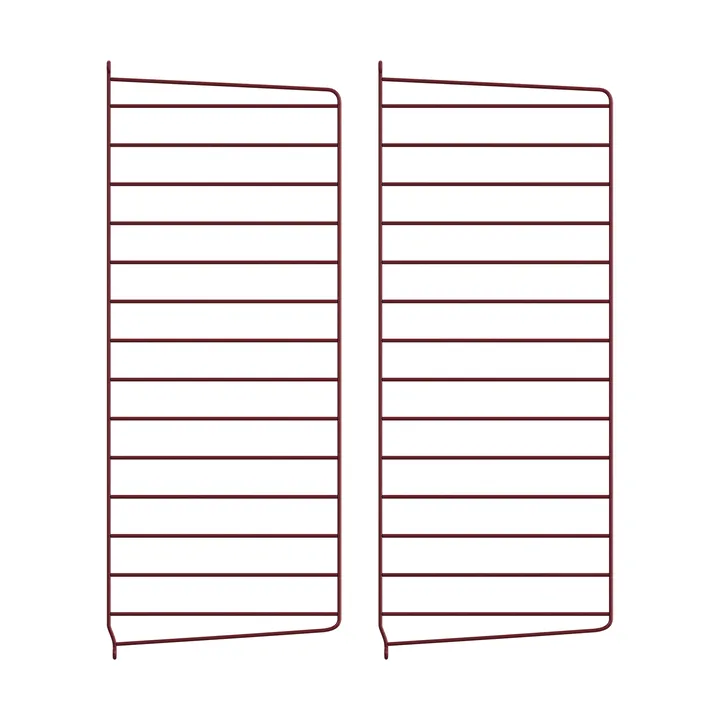 Panel de pared String - Rojo oscuro, 75x30 cm, 2-pack - String