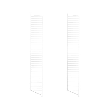 Panel de suelo String - Blanco, 200x30 cm, paquete de 2 - String