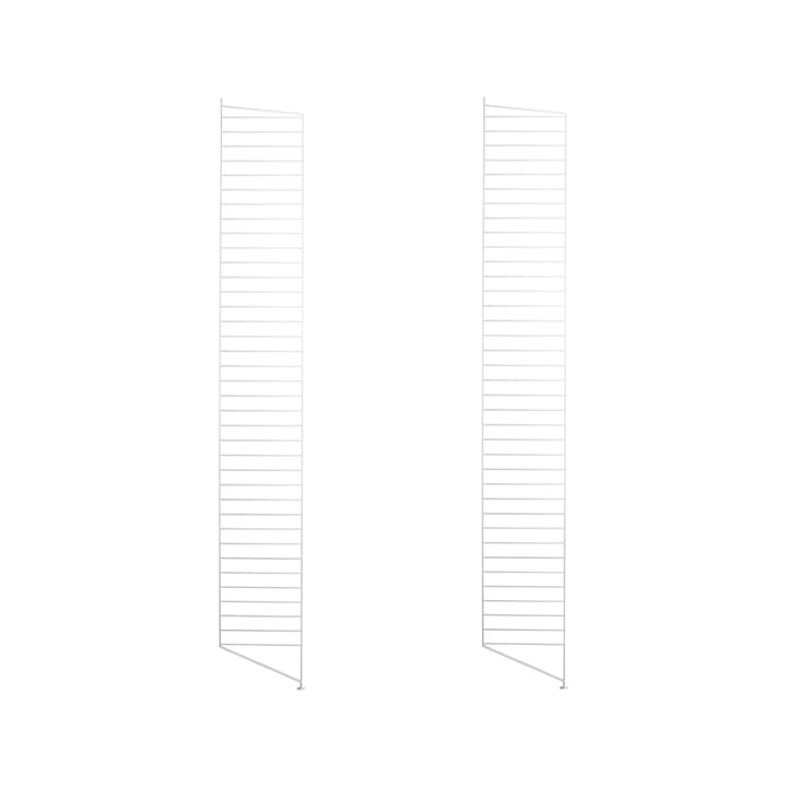 Panel de suelo String - Blanco, 200x30 cm, paquete de 2 - String
