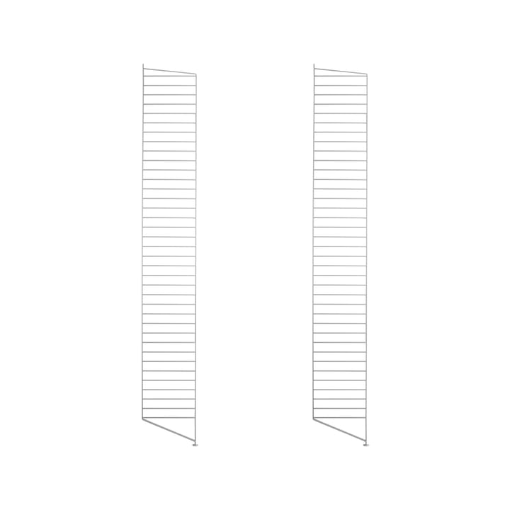 Panel de suelo String, Gris, 200x30 cm, paquete de 2 String
