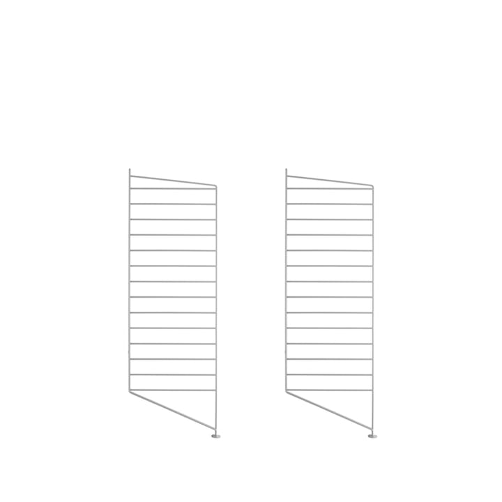 Panel de suelo String - Gris, 85x30 cm, paquete de 2 - String