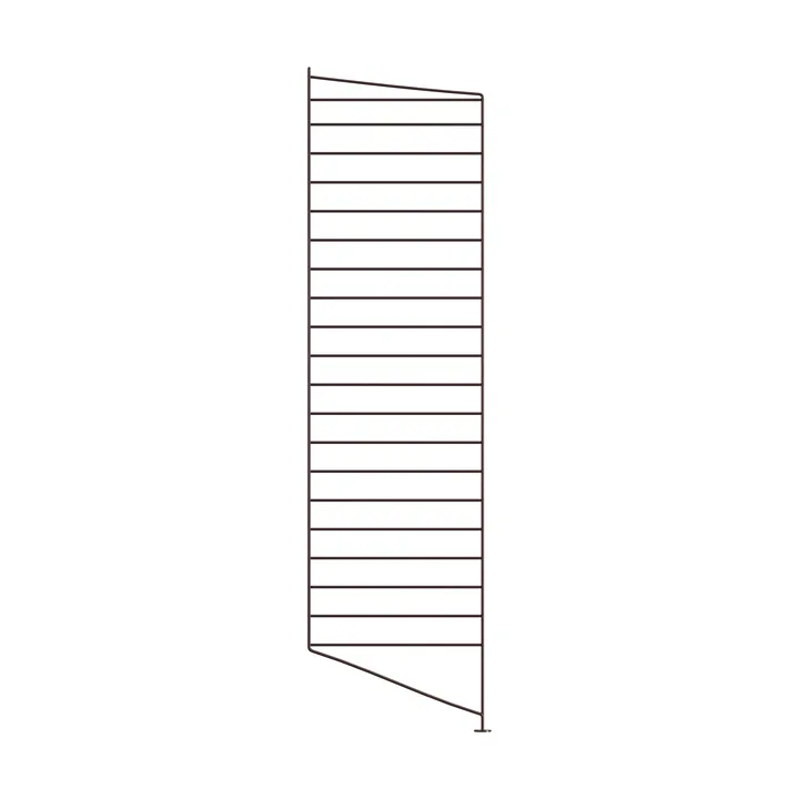 Panel de suelo String - Marrón oscuro, 115×30 cm, pack de 1 - String