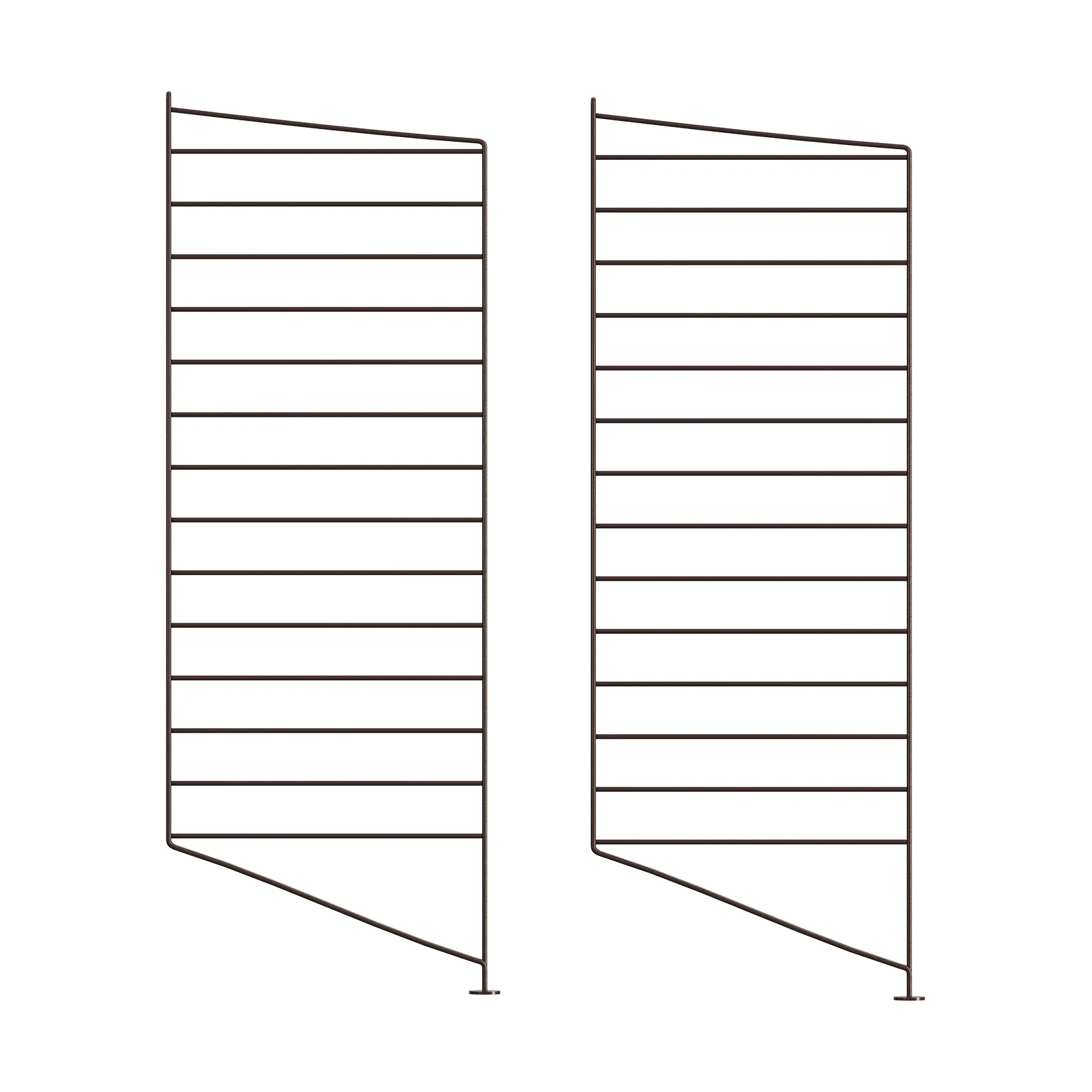 Panel de suelo String, Marrón oscuro, 85x30 cm, pack de 2 String