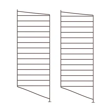 Panel de suelo String - Marrón oscuro, 85x30 cm, pack de 2 - String