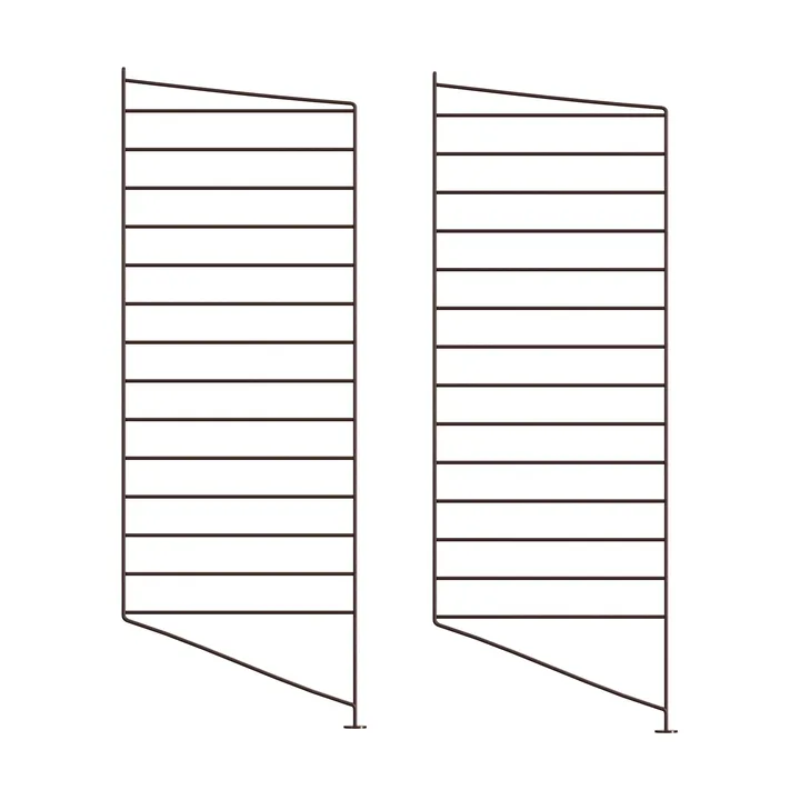 Panel de suelo String - Marrón oscuro, 85x30 cm, pack de 2 - String