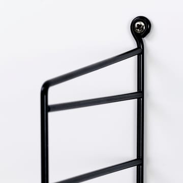 Panel de suelo String - Negro, 200x30cm, paquete de 1 - String