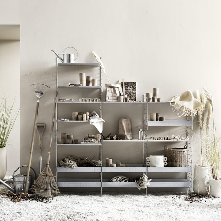 Panel de suelo String Outdoor, Galvanizado, 85x30cm, paquete de 1 String