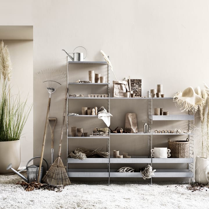 Panel de suelo String Outdoor, Galvanizado, 85x30cm, paquete de 1 String