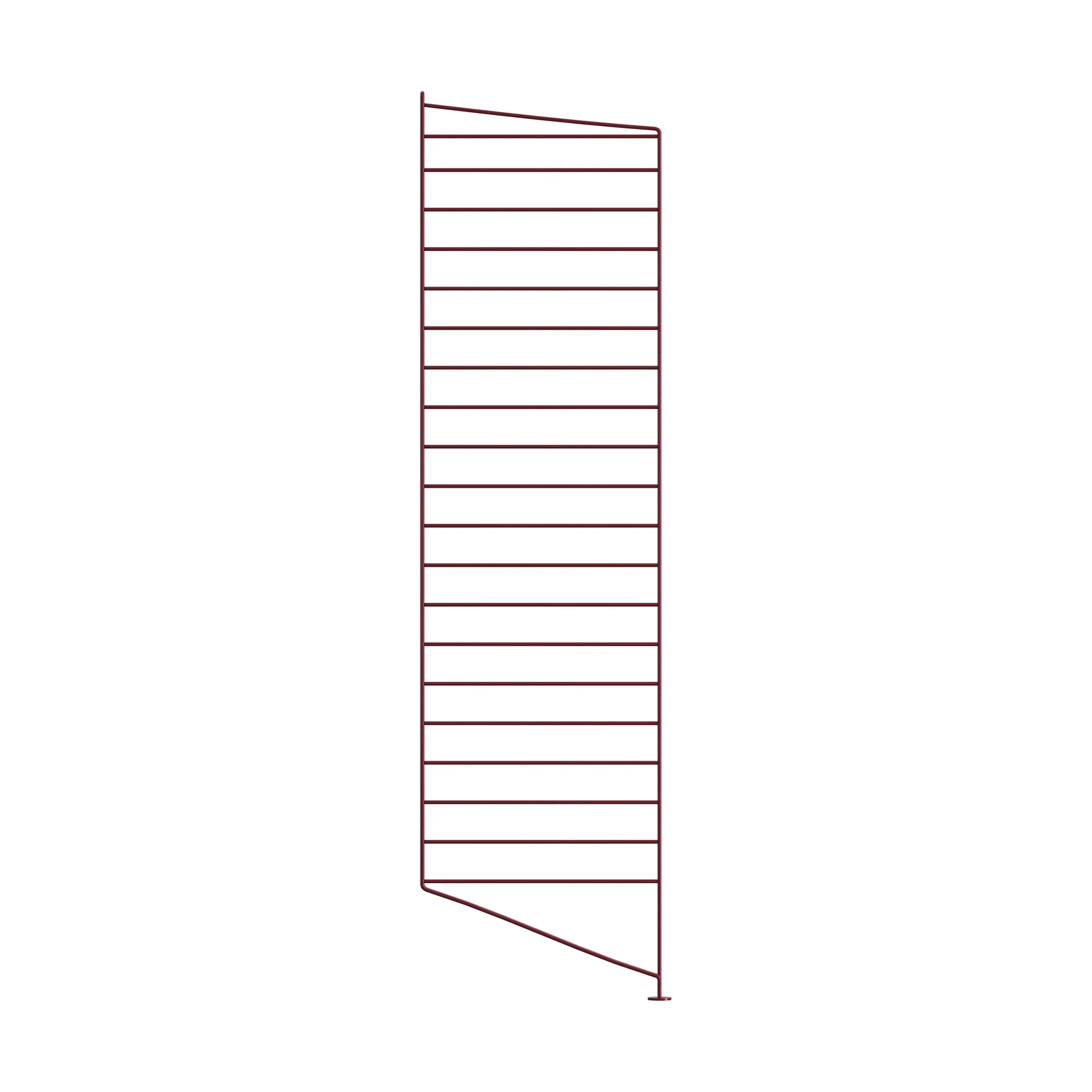 Panel de suelo String, Rojo oscuro, 115x30 cm, 1-pack String