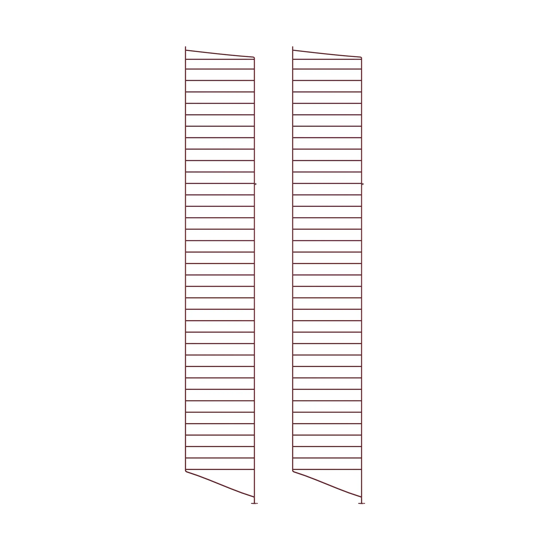 Panel de suelo String, Rojo oscuro, 200x30 cm, paquete de 2 String