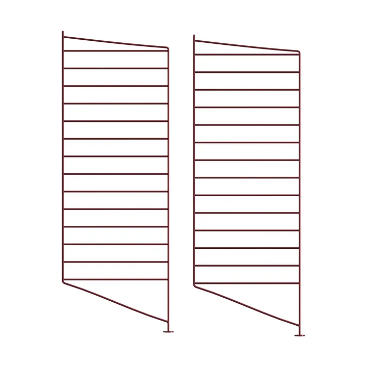 Panel de suelo String - Rojo oscuro, 85x30 cm, 2-pack - String