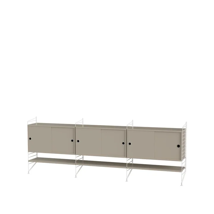 Salón String beige y blanco - Combinación F - String