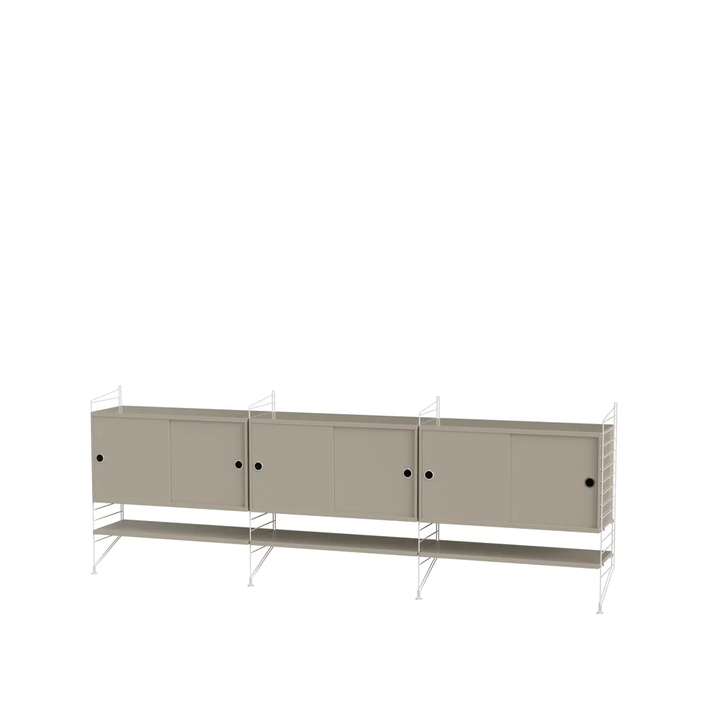 Salón String beige y blanco - Combinación F,  String