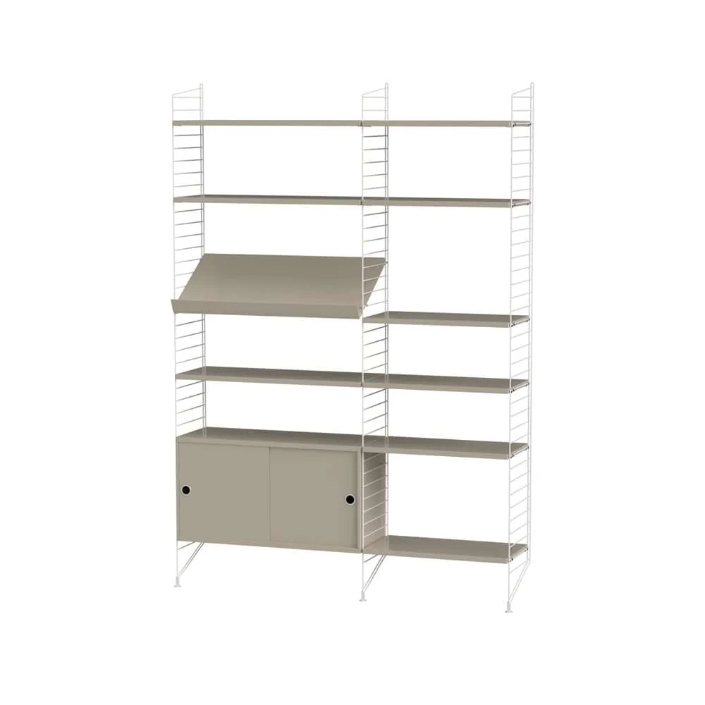 Salón String beige y blanco - Combinación H String