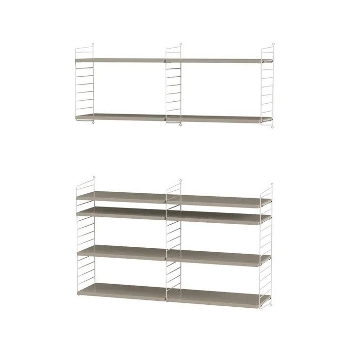 Salón String beige y blanco - Combinación N - String