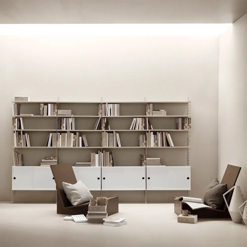 Salón String blanco - Combinación I,  String