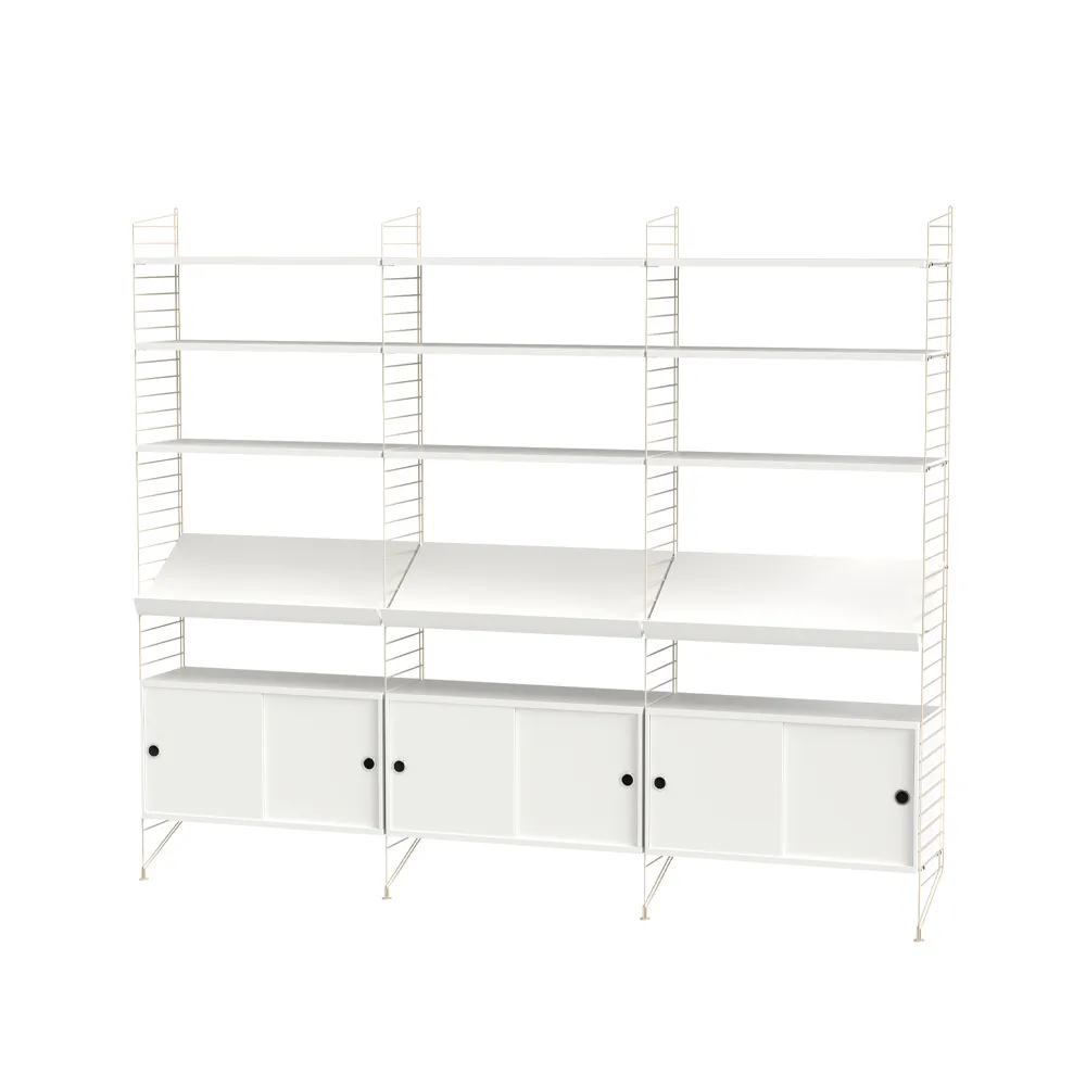 Salón String blanco y beige - Combinación G,  String