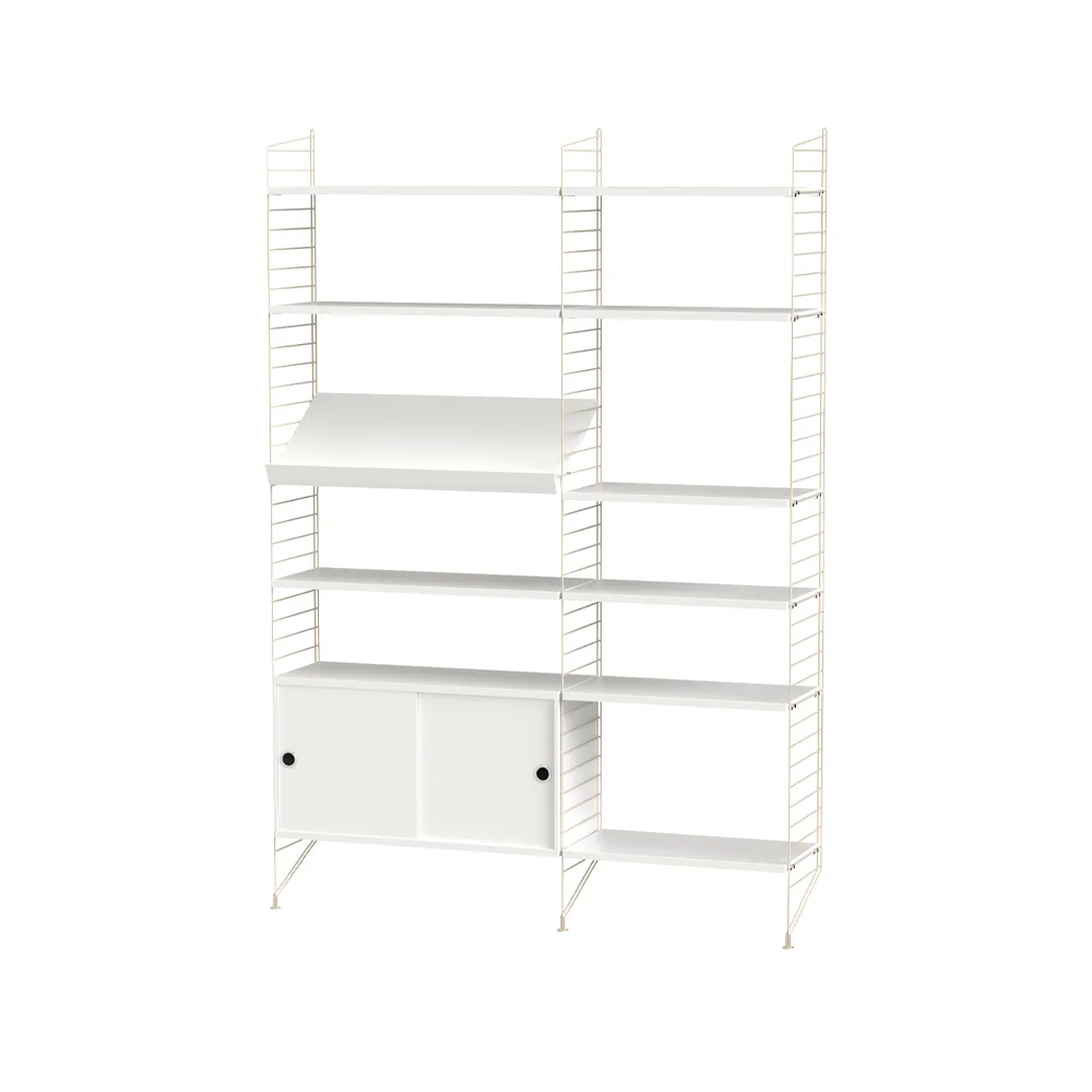 Salón String blanco y beige - Combinación H,  String