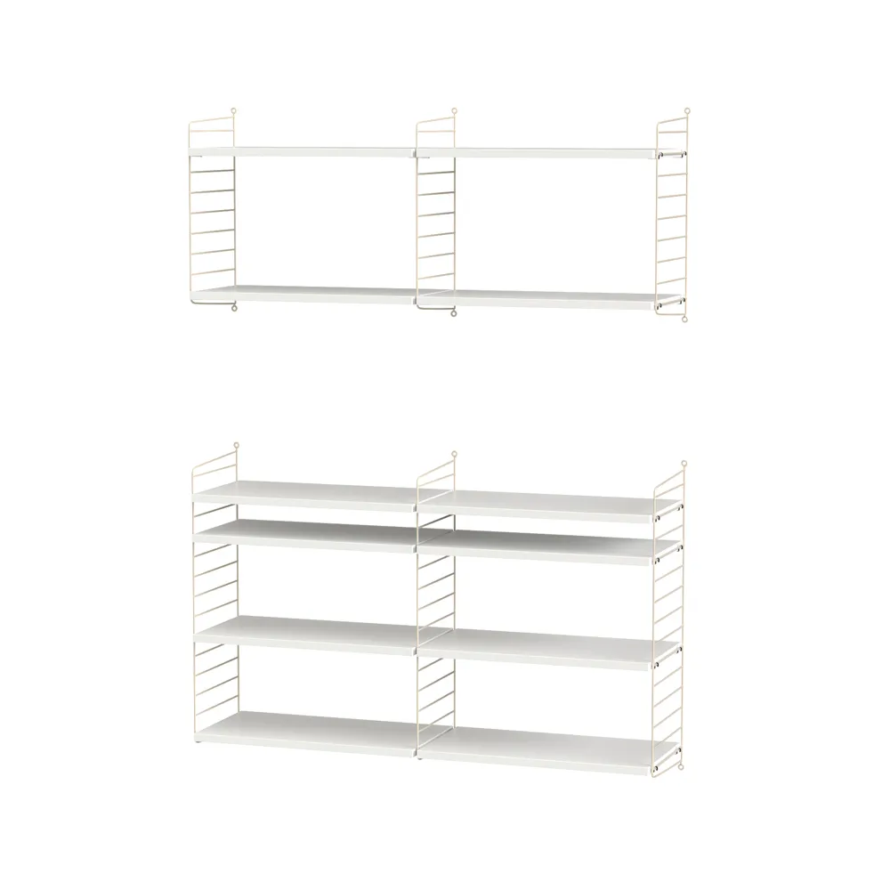 Salón String blanco y beige - Combinación N,  String