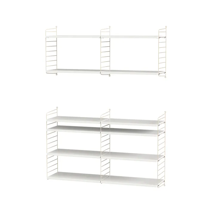 Salón String blanco y beige - Combinación N - String