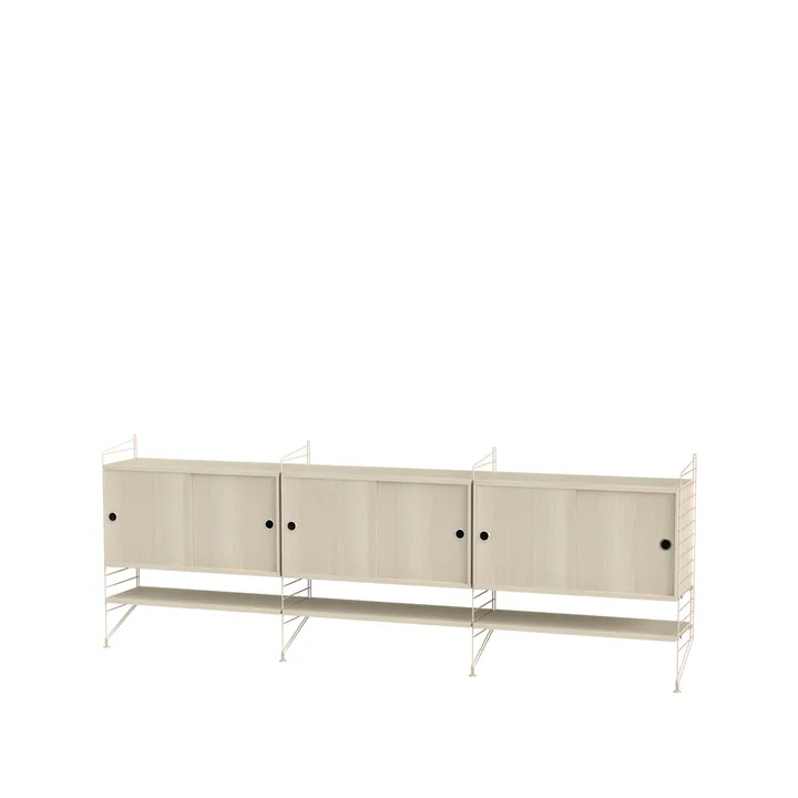 Salón String fresno y beige - Combinación F - String