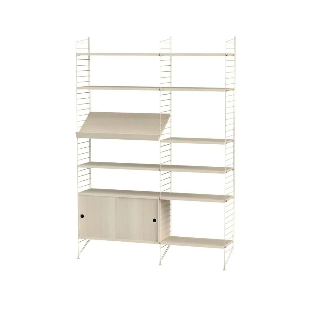 Salón String fresno y beige - Combinación H String