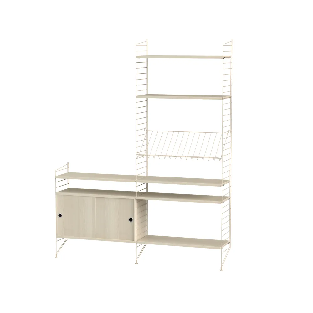 Salón String fresno y beige - Combinación K,  String