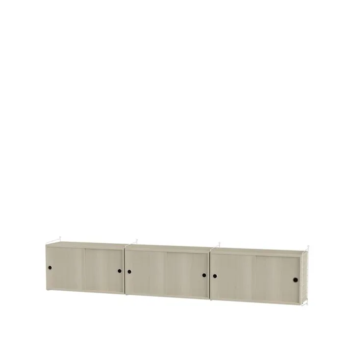 Salón String fresno y blanco - Combinación D - String