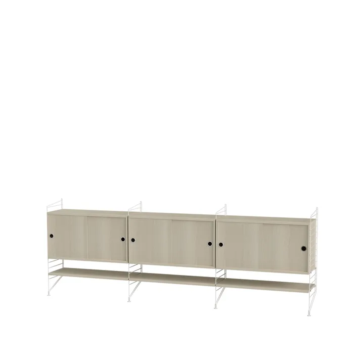 Salón String fresno y blanco - Combinación F - String