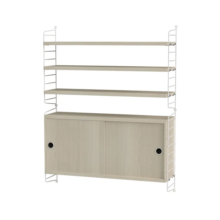 Salón String fresno y blanco - Combinación I - String