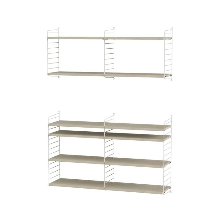Salón String fresno y blanco - Combinación N - String
