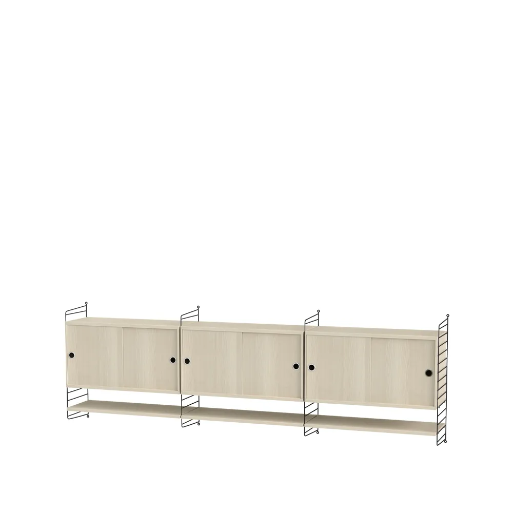 Salón String fresno y negro - Combinación E,  String